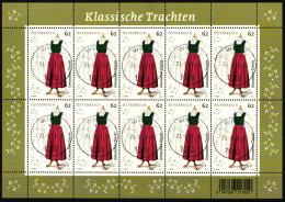 Österreich 3088 Gestempelt Als Kleinbogen Mit Ersttagsstempel #ND095 - Altri & Non Classificati