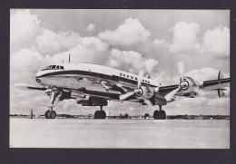 Flugpost Ansichtskarte Lufthansa Lockheed Super G Constellation Inter. Foto AK - Luchtschepen