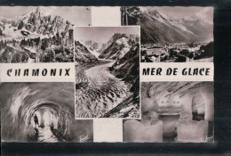 Cpsm 74 Chamonix Mer De Glace - Chamonix-Mont-Blanc