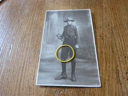 BC29-16 Carte Photo Scoutisme Boy Scout Avec Son Clairon - Movimiento Scout