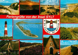 73295561 Insel Sylt Duenen Sonnenuntergang Leuchtturm Friesenhaus Heidelandschaf - Sonstige & Ohne Zuordnung