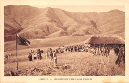 LESOTHO Lessouto Inauguration D'une église D'annexe Carte Vierge Non Circulé (Scans R/V) N° 5 \MP7102 - Lesotho