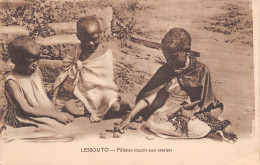 LESOTHO Lessouto Fillette Jouant Aux Osselets Basutoland Carte Vierge Non Circulé (Scans R/V) N° 32 \MP7102 - Lesotho