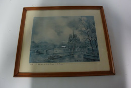 E1 Ancienne Image - Notre Dame De Paris - Sous Cadre - Lieux