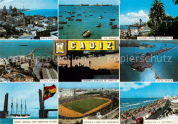 73295528 Cadiz Andalucia Vista Parcial La Caleia Alameda Marques De Comillas Cad - Autres & Non Classés