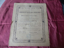 VP-1 , Diplôme , Certificat D'études Primaires , Académie De Vendée, 30 Juillet 1896 - Diplomas Y Calificaciones Escolares