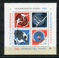 "SOWJETUNION" 1966, Block 43 ** (R1193) - Blokken & Velletjes