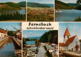 73295286 Fornsbach Teilansichten Panorama Seepartie Kanal Kirche Fornsbach - Autres & Non Classés