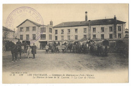 CPA 51 LES VENTEAUX Commune De Montigny-sur-Vesle - La Filature De Laine De M. LAURENT - La Cour De L' Usine - Autres & Non Classés