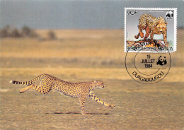 BURKINA FASO Ex Haute-Volta CHEETAH GUEPARDO Guepard OUAGADOUGOU Premier Jour Vierge Non Circulé (2 Scans) N°70 \MP7111 - Burkina Faso