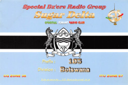 BOTSWANA GAROBONE Sugar Delta Italian Radio Club Division RSA Botswana RSA (2 Scans) N°23 \MP7111 - Botsuana