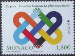 Monaco    Europa Cept  Frieden--der Höchste Wert Der Menschheit  2023   ** - 2023