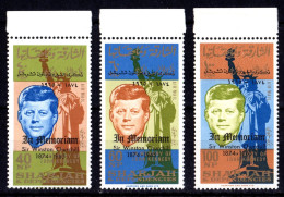 Sharjah 1964, Kennedy, Overp. Winston Churchill, 3val - Kennedy (John F.)