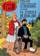 TINTIN Paris Flash Castafiore Bianca Casterman Dos Vierge Non Voyagé  (2 Scans) N° 24 \MP7114 - Comics