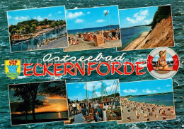 73295202 Eckernfoerde Kanal Strand Steilkueste Hafenpartie Eckernfoerde - Eckernförde