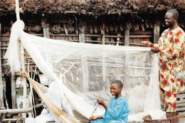 BENIN GANVIE Lac Nokoué Ramandage Filet De Pêche Carte Vierge Non Circulé édition Contemporaine (Scan R/V) N° 20 \MP7117 - Benín