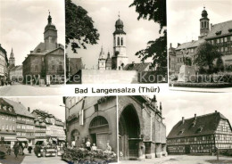 73295167 Bad Langensalza Marktstrasse Rathaus Dreituermeblick Thaelmannplatz Rei - Bad Langensalza