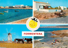 73295078 Formentera Strand Eselskarren Windmuehle  Formentera - Otros & Sin Clasificación