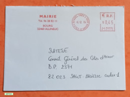 Mairie De Allineuc - Oblitération Du 06-12-2004 - Mechanical Postmarks (Other)