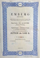 Embemo - La Louvière - Action De 5000 Fr - 1981 - Sonstige & Ohne Zuordnung