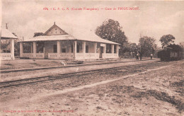 GUINEE Française  FRIGUIAGBE - La Gare  Carte Vierge Non Circulé (Scan R/V) N° 51 \MP7131 - Guinea Francesa