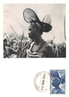 GUINEE Française Conakry CARTE MAXIMUM PREMIER JOUR Coiffure FOULAH En Cimier (Scan R/V) N° 3 \MP7132 - Guinea Francesa