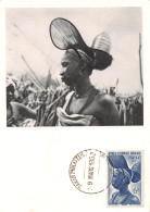 GUINEE Française Conakry CARTE MAXIMUM PREMIER JOUR Coiffure FOULAH En Cimier (Scan R/V) N° 2 \MP7132 - Frans Guinee