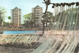 GUINEE Française CONAKRY Séchage Des Filets Au Port De Pêche De Boulbinet Dos Vierge Non Circulé(Scan R/V) N° 58 \MP7133 - French Guinea