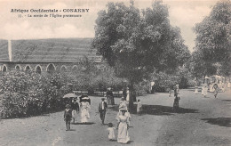 GUINEE Française CONAKRY La Sortie De L`Eglise Protestante TEMPLE Carte Vierge Non Circulé (Scan R/V) N° 1 \MP7134 - French Guinea