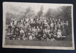 #16    Photo Noir Et Blanc Garçon Fille Photo D’école Photo De Groupe / Boy Girl School Photo Group Photo - Anonyme Personen