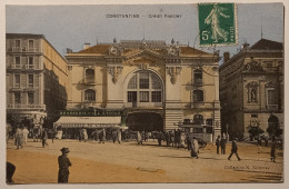 CONSTANTINE (Algérie) - Crédit Foncier - Voiture à Cheval - Brasserie De L'Etoile - Nombreux Passants - Constantine