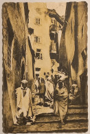 CONSTANTINE (Algérie) - Rue Echelle - Passants Dans Les Escaliers - Constantine