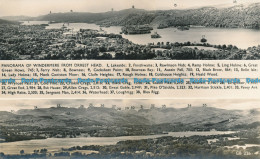 R032570 Panorama Of Windermere From Orrest Head. Webster. RP - Welt