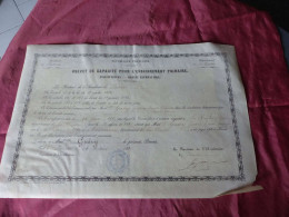 VP-7 , Diplôme ,Brevet De Capacité Pour L'enseignement Primaire , Académie De Poitiers,  4 Août 1897 - Diploma's En Schoolrapporten