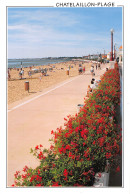 17 CHATELAILLON-PLAGE  Le Front De Mer Fleuri Et La Plage (Scan R/V) N° 68 \MP7139 - Châtelaillon-Plage