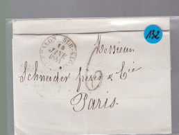 Lettre Dite Précurseurs  Sur Enveloppe S.C  14 Janvier 1841  Pour Paris - 1801-1848: Precursori XIX