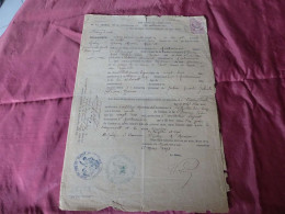 VP-8 , Extrait Acte De Naissance , Département De La Vendée, Fontenay Le Comte , Montournais, 1881 - Historical Documents