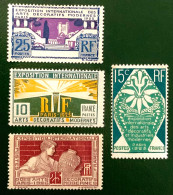 1925 FRANCE N 210 A 213 EXPOSITION INTERNATIONALE DES ARTS DÉCORATIFS MODERNES PARIS 1925 - NEUF** - Unused Stamps