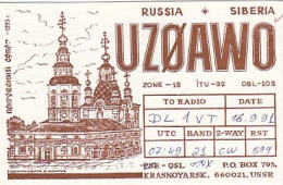 AK 210431 QSL - Russia - Siberia - Krasnoyarsk - Radio-amateur