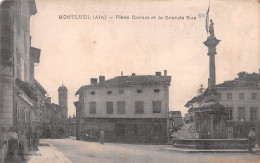 01 MONTLUEL Place Carnot Et La Grande Rue    (Scan R/V) N° 16 \MP7152 - Montluel