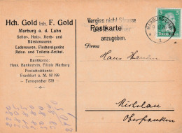 Marburg A.d. Lahn 1926, Hch. Gold Inh. F. Gold (Seiler, Holz, Korb- Und Bürstenwaren) - Briefe U. Dokumente