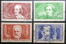 FRANCE 1936 N° 330/333. Série 4 Valeurs "Au Profit Des Chômeurs Intellectuels" Oblitéré.... - Used Stamps