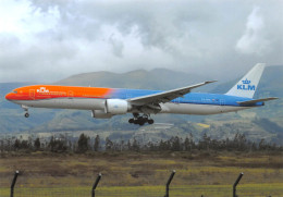 Boeing B777-300 ER   KLM Royal Dutch Airlines Equador Quito Airport   (Scan R/V) N° 20 \MP7155 - 1946-....: Ere Moderne