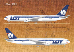 Boeing B767-300 ER  LOT  POLSKIE LINIE LOTNICZE POLISH AIRLINES  (Scan R/V) N° 52 \MP7155 - 1946-....: Era Moderna