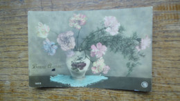 Ancienne Carte , De Bonne Année  , Bouquet De Fleurs - Año Nuevo