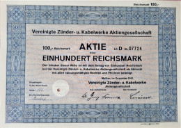 Vereinigte Zünder- U. Kabelwerke A.G. - 1941 - Meissen - Other & Unclassified