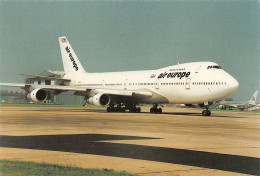 BOEING B747-124 AIR EUROPE  (Scan R/V) N° 33 \MP7158 - 1946-....: Era Moderna