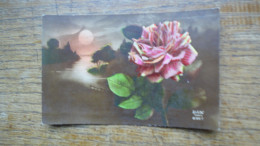 Ancienne Carte , Jolie Rose - Flowers