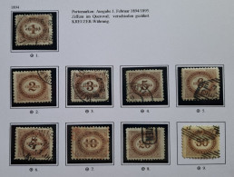 Kaiserreich Porto 1894/95, Mi 1-9 Gestempelt - Used Stamps