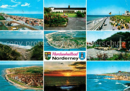 73294313 Norderney Nordseebad Strand Promenade Kurhaus Duenen Kurkonzert Sonnenu - Norderney